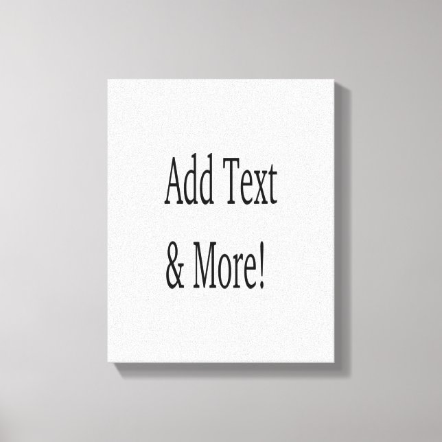 Add Text & More! Customise Your Own Personalised Canvas Print (Front)