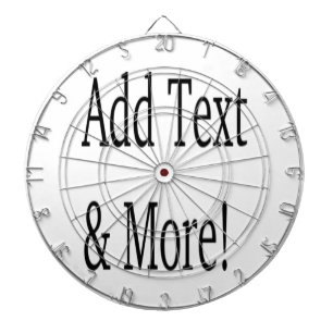 Add Text & More! Customise Your Own Personalised Dartboard