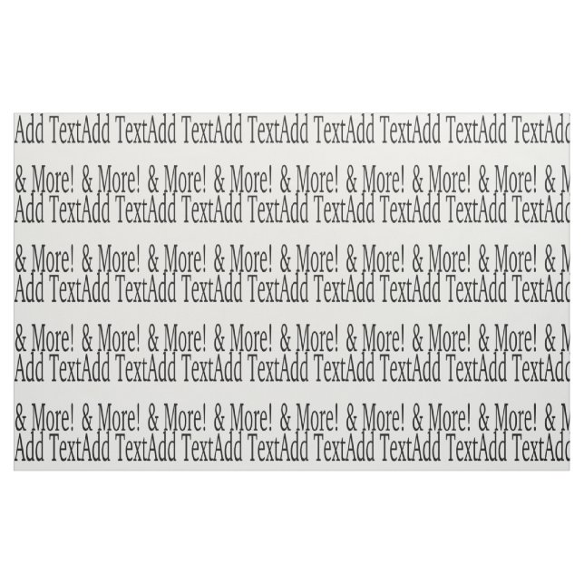 Add Text & More! Customise Your Own Personalised Fabric (Fat Quarter)