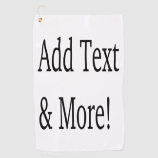 Add Text & More! Customise Your Own Personalised Golf Towel