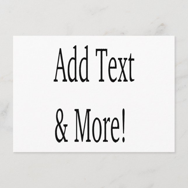 Add Text & More! Customise Your Own Personalised Menu (Front)