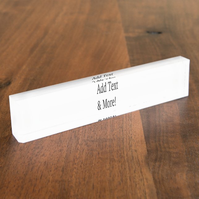 Add Text & More! Customise Your Own Personalised Nameplate (Side)