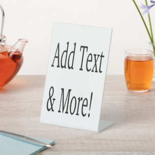 Add Text & More! Customise Your Own Personalised Pedestal Sign