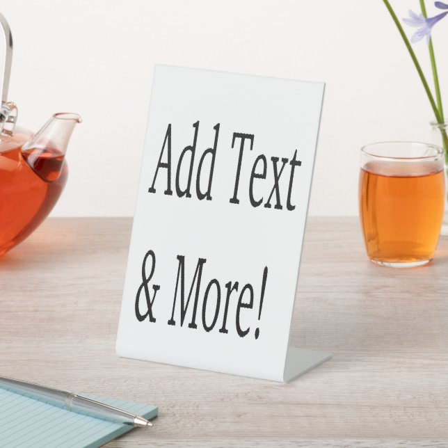 Add Text & More! Customise Your Own Personalised Pedestal Sign (In SItu)