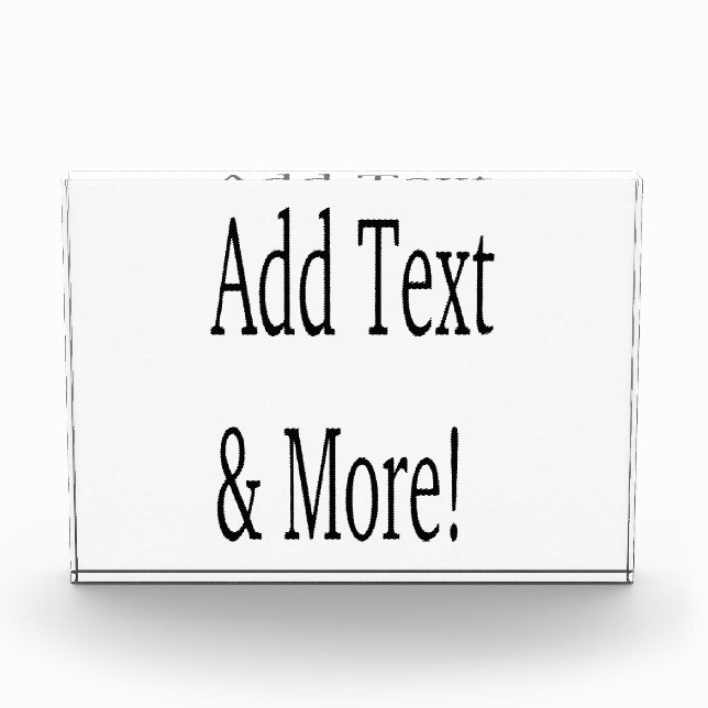 Add Text & More! Customise Your Own Personalised Photo Block (Front)