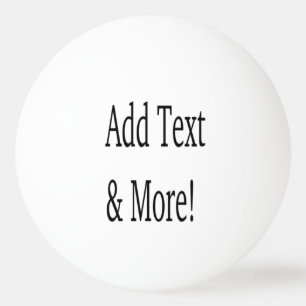 Add Text & More! Customise Your Own Personalised Ping Pong Ball