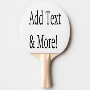 Add Text & More! Customise Your Own Personalised Ping Pong Paddle