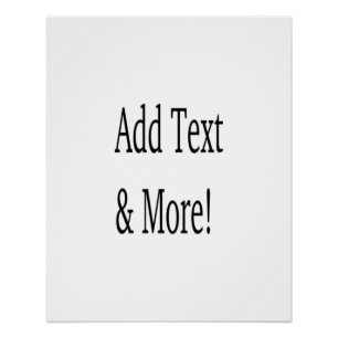 Add Text & More! Customise Your Own Personalised Poster