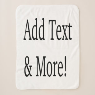 Add Text & More! Customise Your Own Personalised Sherpa Blanket