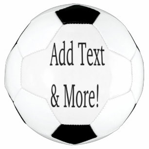 Add Text & More! Customise Your Own Personalised Soccer Ball