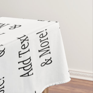 Add Text & More! Customise Your Own Personalised Tablecloth