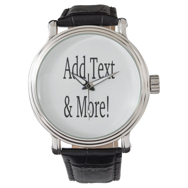 Add Text & More! Customise Your Own Personalised Watch (Front)