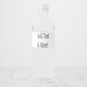 Add Text & More! Customise Your Own Personalised Water Bottle Label