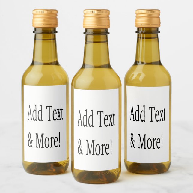 Add Text & More! Customise Your Own Personalised Wine Label (Bottles)