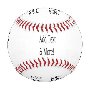 Add Text & More! Customize Your Own Personalized Baseball