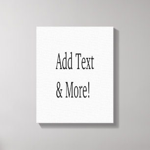 Add Text & More! Customize Your Own Personalized Canvas Print