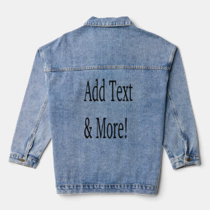 Add Text & More! Customize Your Own Personalized Denim Jacket