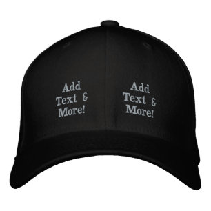 Add Text & More! Customize Your Own Personalized Embroidered Hat