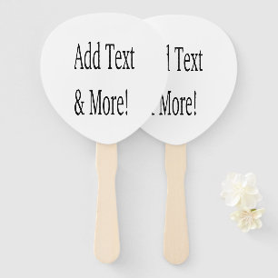 Add Text & More! Customize Your Own Personalized Hand Fan