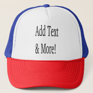 Add Text & More! Customize Your Own Personalized Trucker Hat