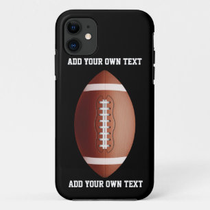 Add text on football throw pillow Case-Mate iPhone case