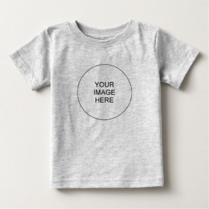 Add Text Picture Create Your Own Fine Jersey Baby T-Shirt