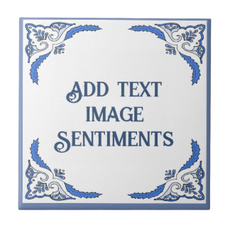 Add text Tile, Dutch Look, Personalise Tile