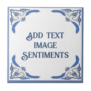 Add text Tile, Dutch Look, Personalize Tile