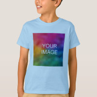 Add Text Upload Photo to Kids Boys Short Sleeve