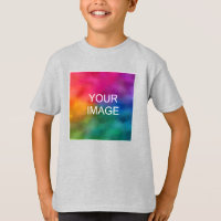 Add Text Upload Photo Youth Kids Boys Short Sleeve
