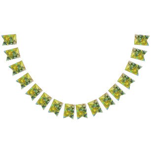 Add Text Wattle & Gum Leaves Aussie Bunting