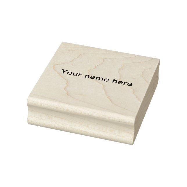 Add uour name text simple minimal template rubber stamp (Stamp)