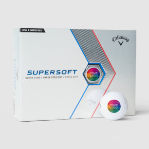 Add Upload Logo Here Template Callaway Supersoft Golf Balls