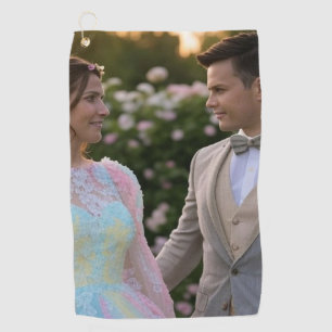 Add Wedding Photo Customise Golf Towel