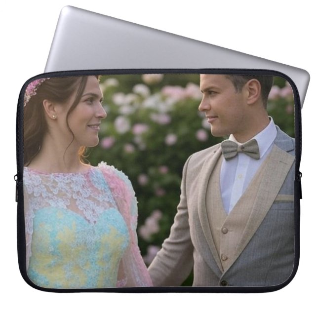 Add Wedding Photo Customise Laptop Sleeve (Front)