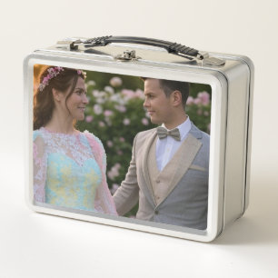 Add Wedding Photo Customise Metal Lunch Box