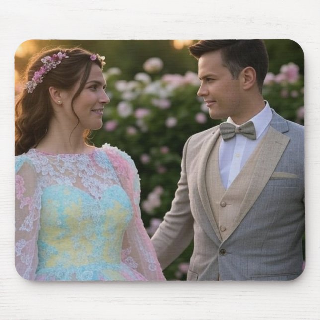 Add Wedding Photo Customise Mouse Pad (Front)