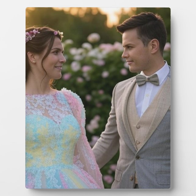Add Wedding Photo Customise Plaque (Front)
