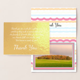 Add Wedding Photo Foil Card