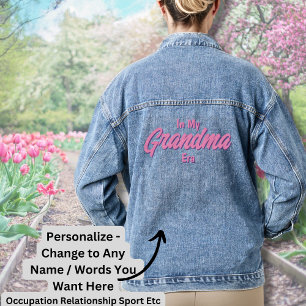 Add Words, IN MY Custom Grandma ERA Denim Jacket
