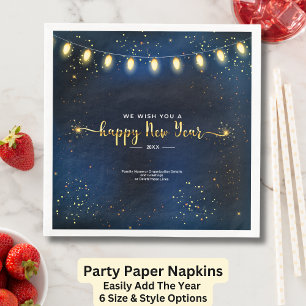Add Year Family Organisation Details New Year 20XX Napkin