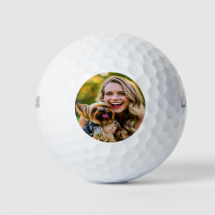 Add Yorkshire Terrier Photo Personalize Golf Balls