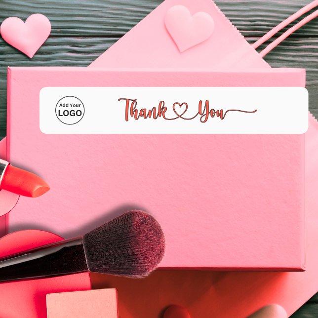 Add you Logo Thin Thank you Label (Creator Uploaded)
