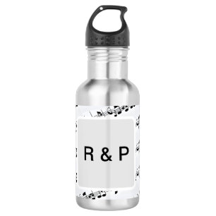 Add you name couple musical notes beats pattern bl 532 ml water bottle