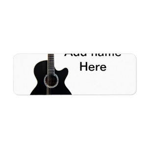 Add you name text brown acoustic guitar editable t