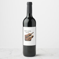 Add you name text brown acoustic guitar editable t