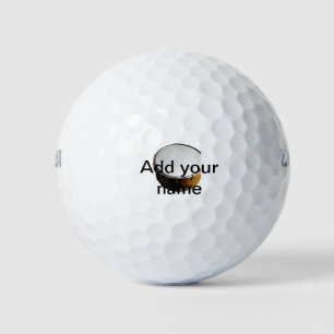 Add you name text brown black drum beats stick golf balls
