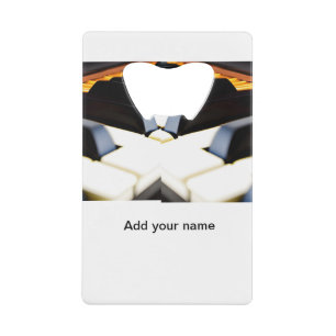 Add you name text brown black piano keys