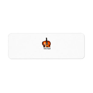 Add you name text brown violin music lover throw p