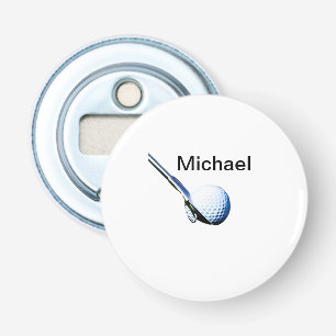 Add you name text golf ball club sports equipment bottle opener